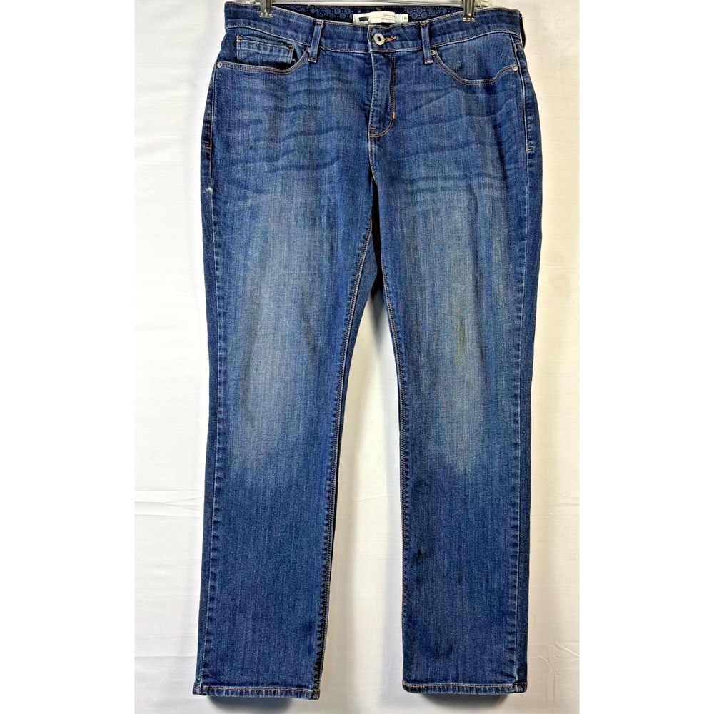 Levi's Perfect Waist 525 Straight Jeans Women's  Blue Denim Size 14Petite
